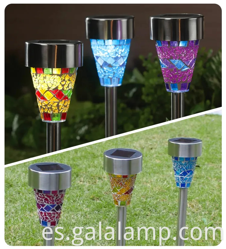 Luces de pico de jardín de acero inoxidable premium para caminos